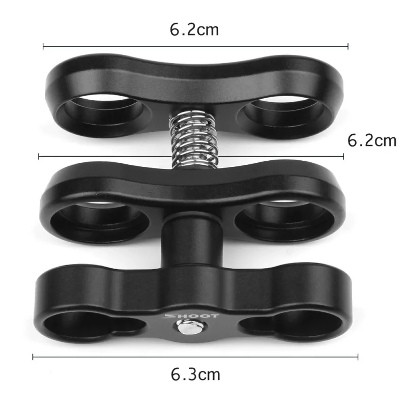 Светильник для дайвинга с шаровой головкой зажим бабочки крепление на руку