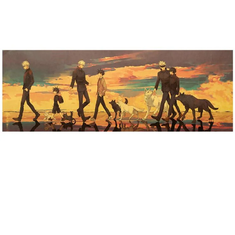 

Jujutsu Kaisen Anime Poster Retro Kraft Paper Home Decor Wall Sticker Wall Decor Vintage Posters Room Decor Painting