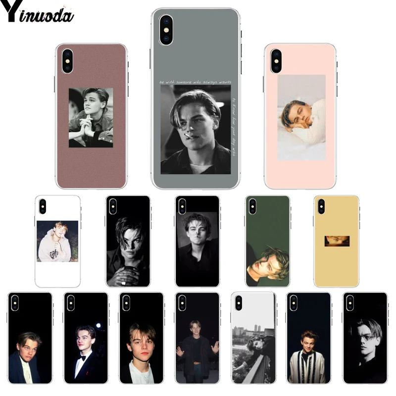 Yinuoda Leonardo DiCaprio young Super Star TPU Мягкий силиконовый чехол для телефона Apple iPhone 8 7 6 6S Plus X XS
