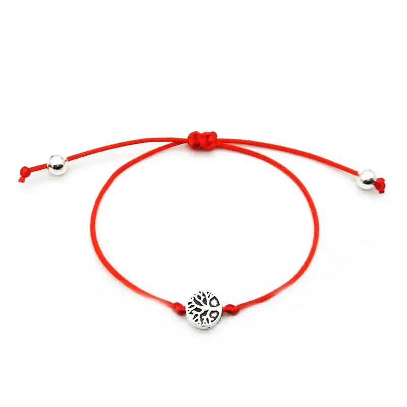 Ретро серебряное дерево жизни очаровательные браслеты для женщин мужчин детей