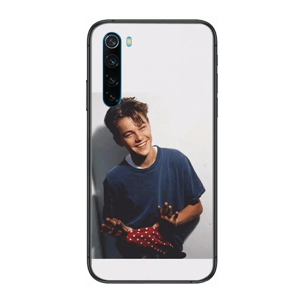 

Leonardo DiCaprio case cartoon Phone Case For XiaoMi Redmi Note 9S 8 7 6 5 A Pro T Y1 Anime Black Cover Silicone Back Pretty