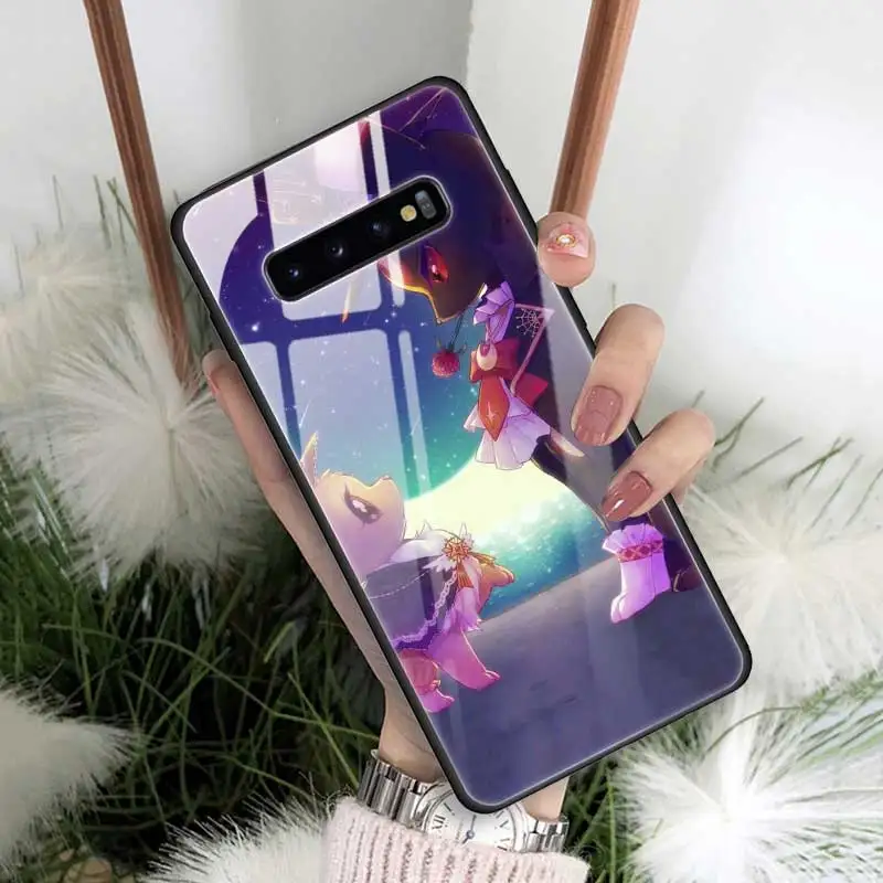 05 Чехол из закаленного стекла с рисунком eevee для samsung Galaxy S10 S10e S9 S8 Note9 Note 10 Plus 5G A50 A30 края из ТПУ - Цвет: 05