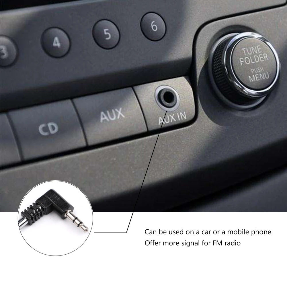 

FM Radio Antenna Mobile Phone Cellphone Radio Telescopic Retractable Antena 3.5mm Jack Audio Equipment