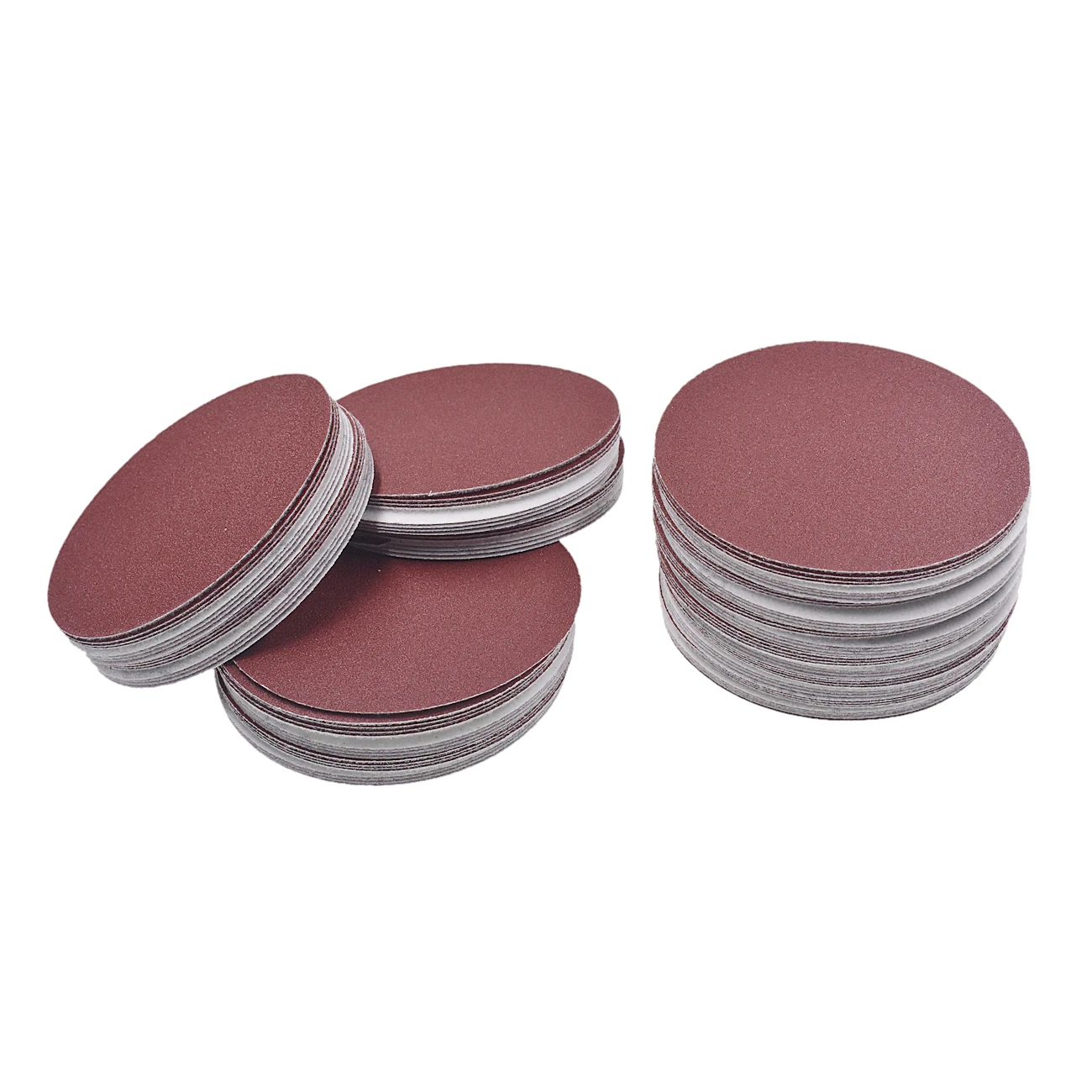 

Pouvoir 100pcs 5 Inch 125mm 100Grit Hook Loop Sanding Disc Polishing Pad Sandpaper Disc New