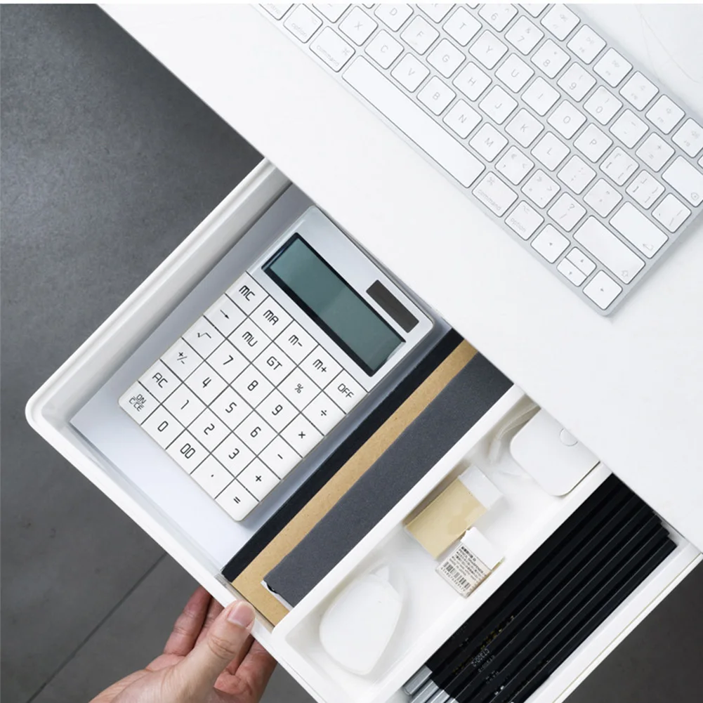 

Self-Adhesive Under Desk Drawer Hidden Storage Box Makeup Organizer Self Stick School Stationery Case Pencil Tray Pen Holder