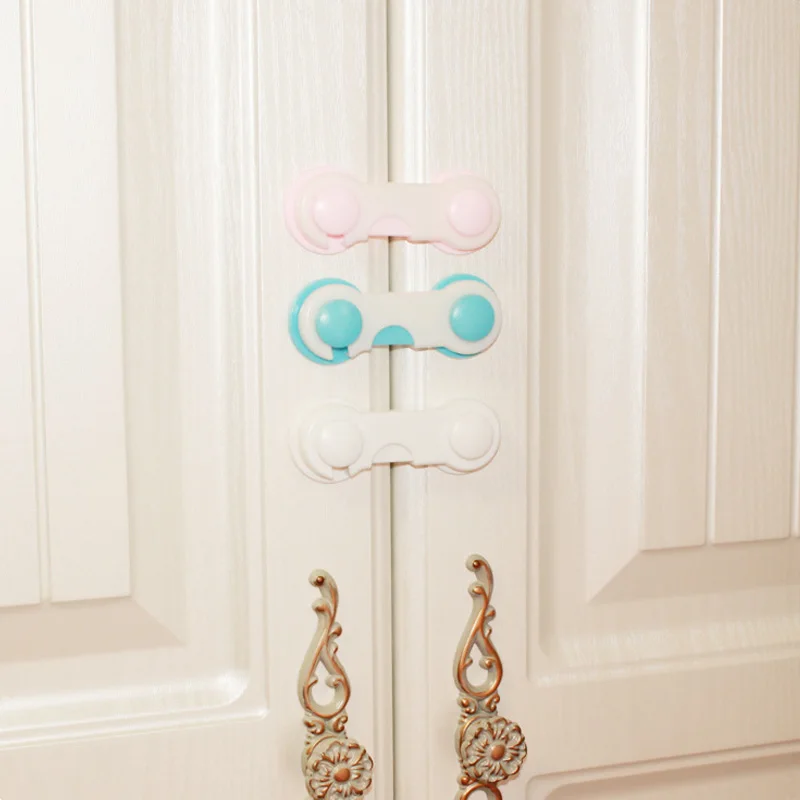Protector de seguridad para ni&ntilde;os, pestillo de seguridad multifunci&oacute;n para el cuidado del beb&eacute;, armario, puerta, caj&oacute;n, 2 unids/paquete-4