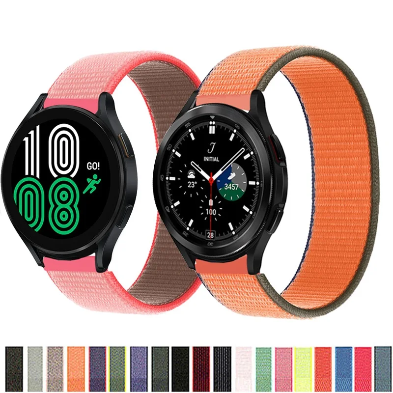 

20mm/22mm band For Galaxy Watch 4/Classic/active 2/3 45mm/46mm/42mm Samsung Gear S3 Nylon Bracelet Huawei watch GT 2 pro strap