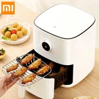 Умная фритюрница XIAOMI Mijia, 3,5 л, большая емкость, без масла, домашняя электрическая фритюрница, приложение и Голосовое управление
