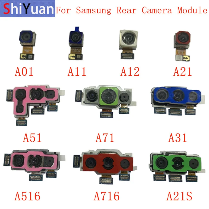

Back Rear Camera Flex Cable For Samsung A01 A11 A12 A21 A51 A71 A31 A21S A516 A716 Main Big Camera Module Replacement Parts
