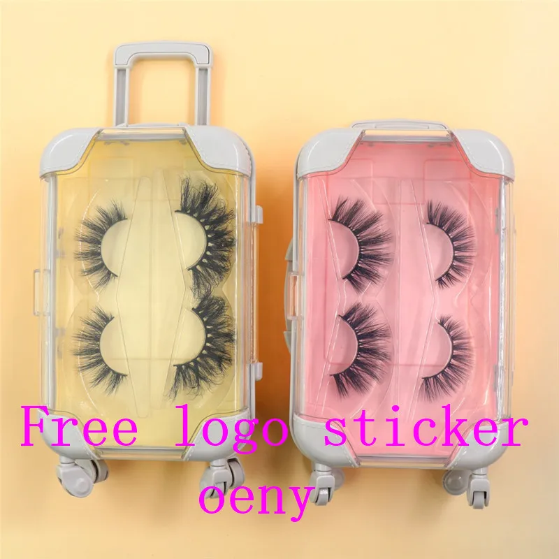 2020 Новый мини чемодан упаковка ресниц 25 мм 3d норковые ресницы частная этикетка на