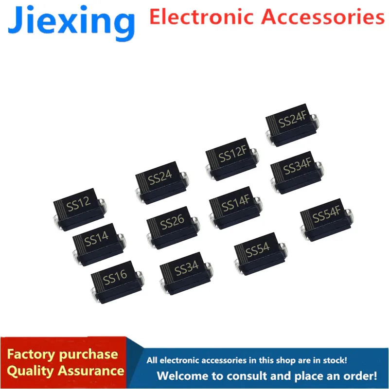 

100 шт., 1N5819 SS14 1N5822 SS34 SR160 SS16 1N5817 SS12 SR1100 SS110 SR360 SS36 SR240 SS24 SR2100 SS210 SS310