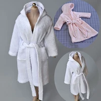in stock 16 scale unisex hooded bathrobe hooded towel material unisex clothes accessories fit 12 inch action figure body