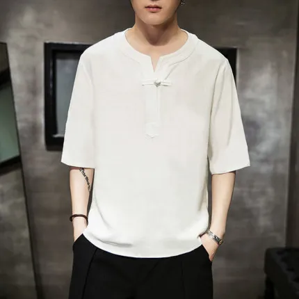 

Summer men's business casual short sleeve t-shirt 2284