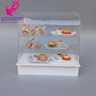 Аксессуары для кукольного домика, Миниатюрный дисплей для магазина выпечки, витрина, настольная лампа для телевизора, украшение для кукольного дома 16, 18, BJD