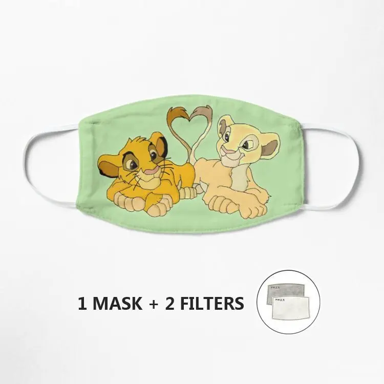 

Simba и Nala маска Mascarilla Защитная Пыленепроницаемая Антибактериальная маска для взрослых унисекс уход за лицом
