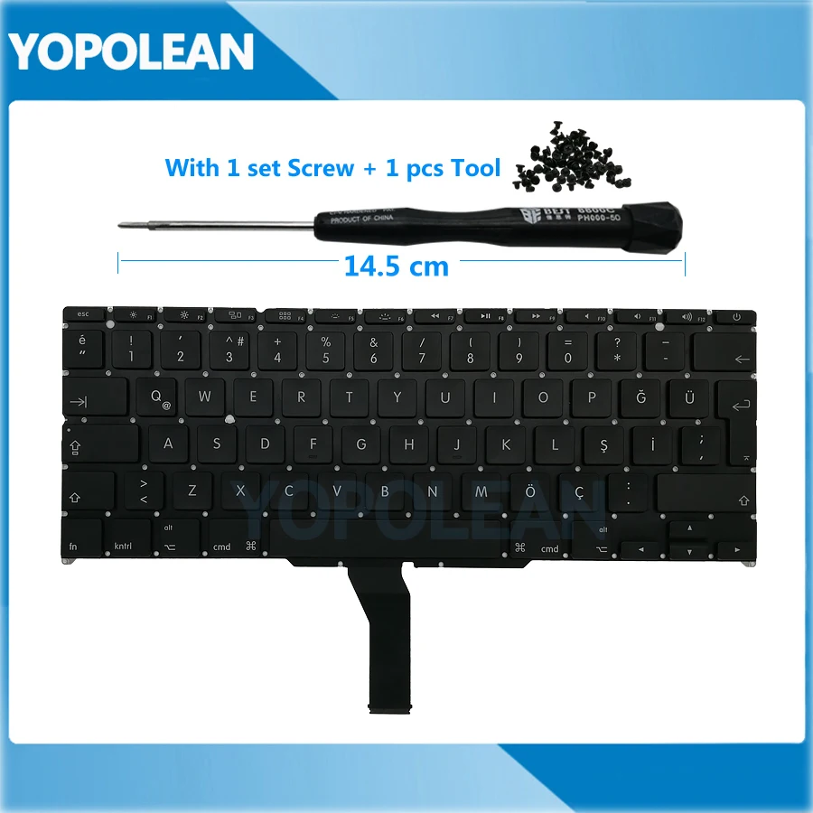 

New Turkey Turkish Keyboard For Macbook Air 11" A1465 A1370 2011-2015 Years