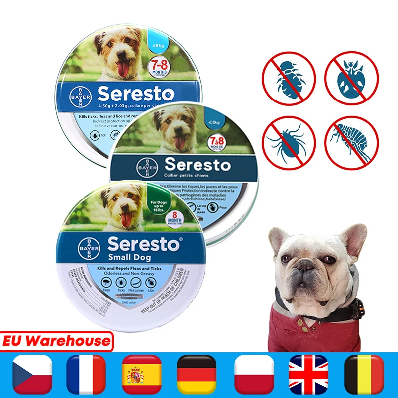 Ошейник для собак и кошек защита от блох клещей Отпугиватель насекомых