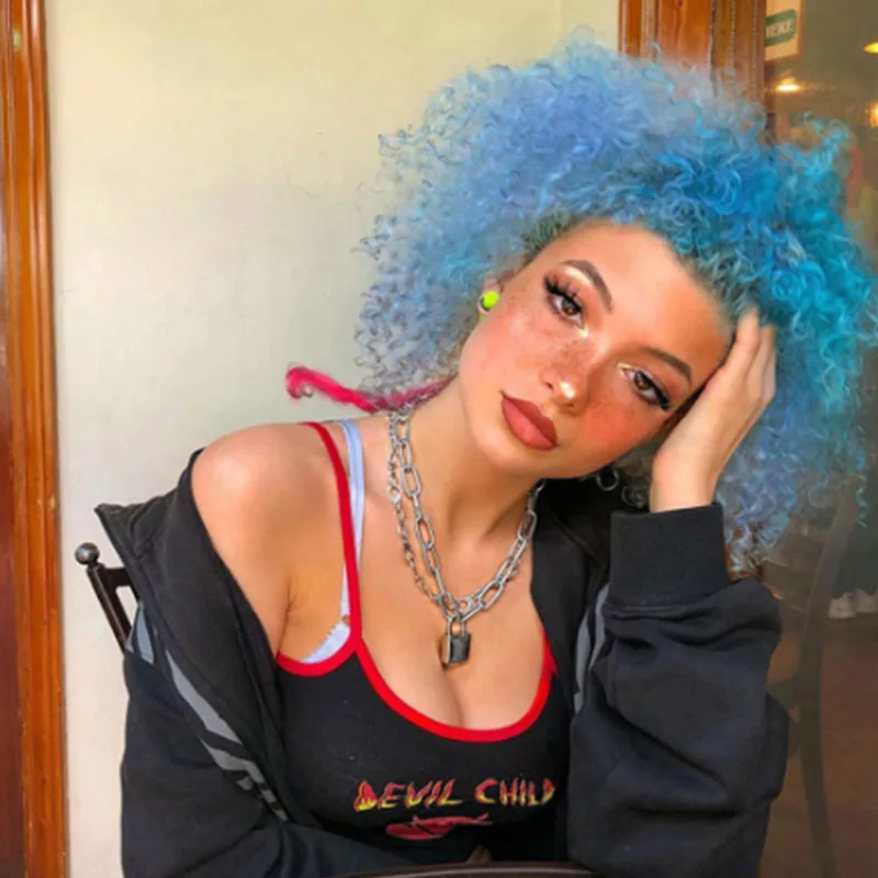 Женская майка с принтом чертенка на Хэллоуин повседневный летний топ стильная