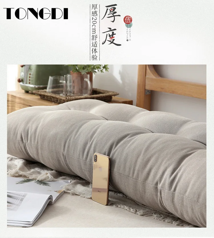 TONGDI домашняя мягкая большая подушка задняя длинная замшевая эластичная спинка