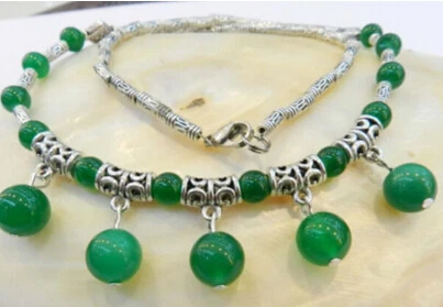 + 819 прекрасный натуральный зеленый нефрит круглые бусины подвески и тибетское