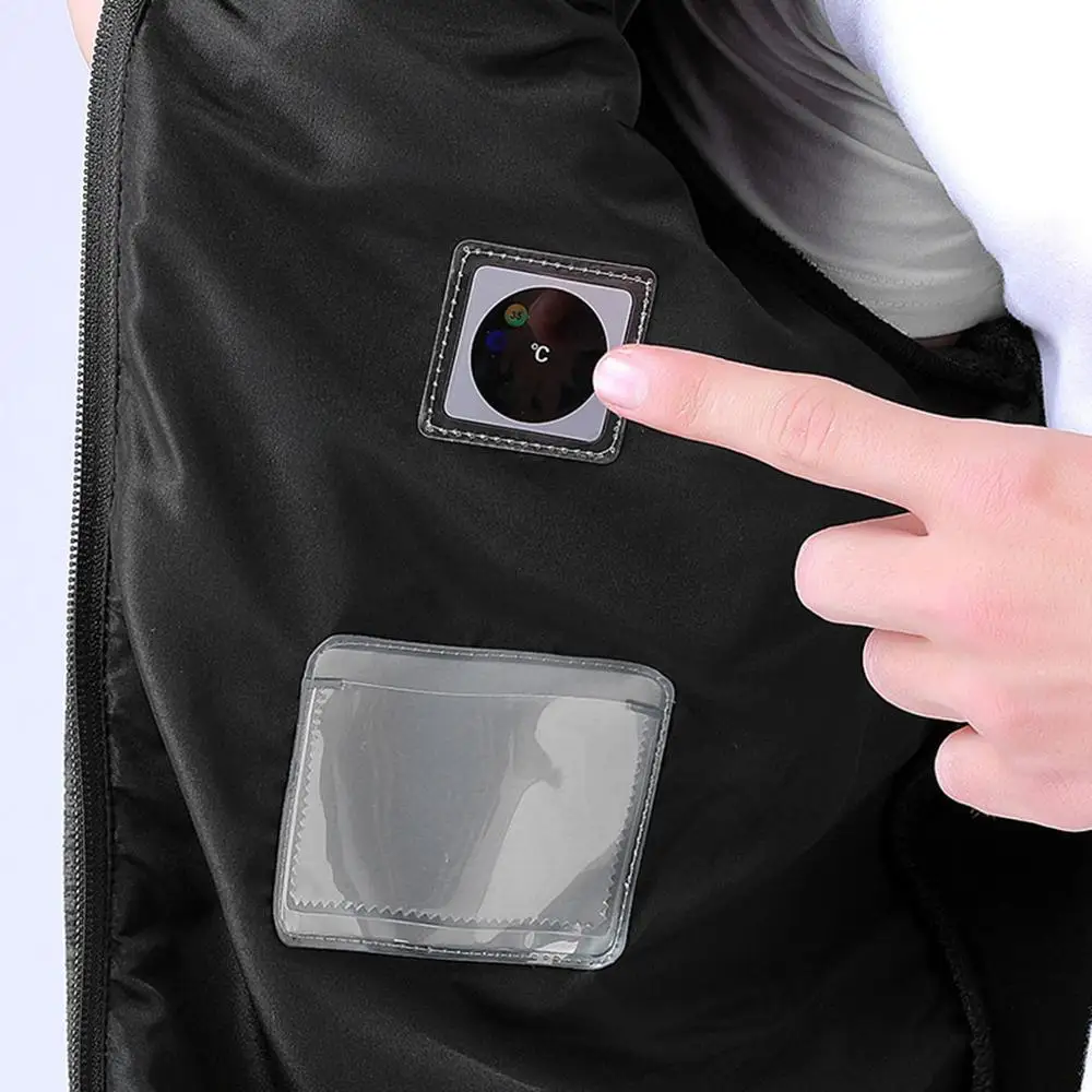 Зимний мужской теплый свитер с капюшоном и электрическим подогревом|Лыжные