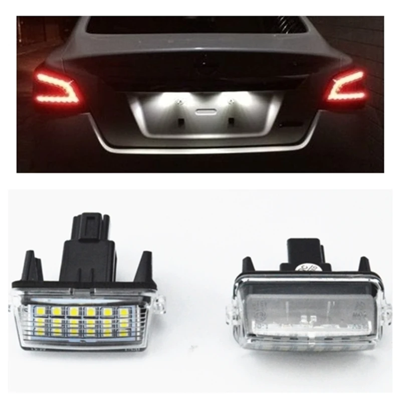 2 шт. подсветка для номерного знака Toyota Corolla Fielder Camry Yaris Vitz Prius C Verso Ractis Avensis