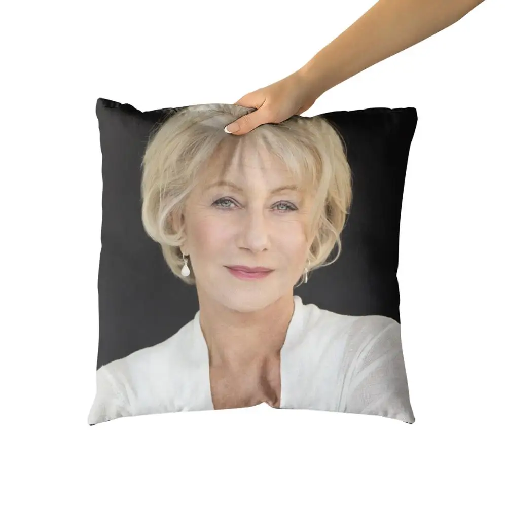 Подушки на заказ Хелен Миррен из хлопка и холста наволочки диванные подушки