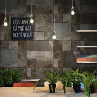 3d wallpaper retro personality stone brick marble wallpaper restaurant cafe waterproof background wall decor pvc wall paper roll