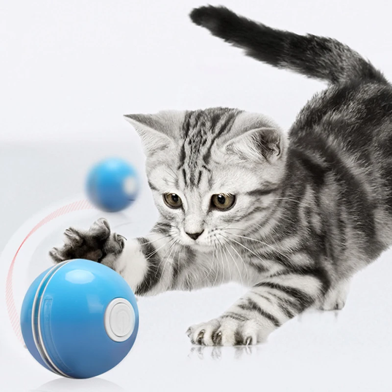 

Перезаряжаемый интерактивный электронный вращающийся Вращающийся Шар, светящийся жевательный мяч для домашних животных, кошек, игровая иг...