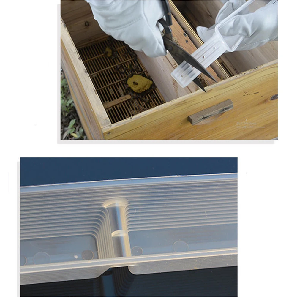 

5PCS Bee Plastic Feeding Trough 1.5 Liters Beehive Feeder Honey Box Feeder Beekeeping Tool Beekeeping Equipment