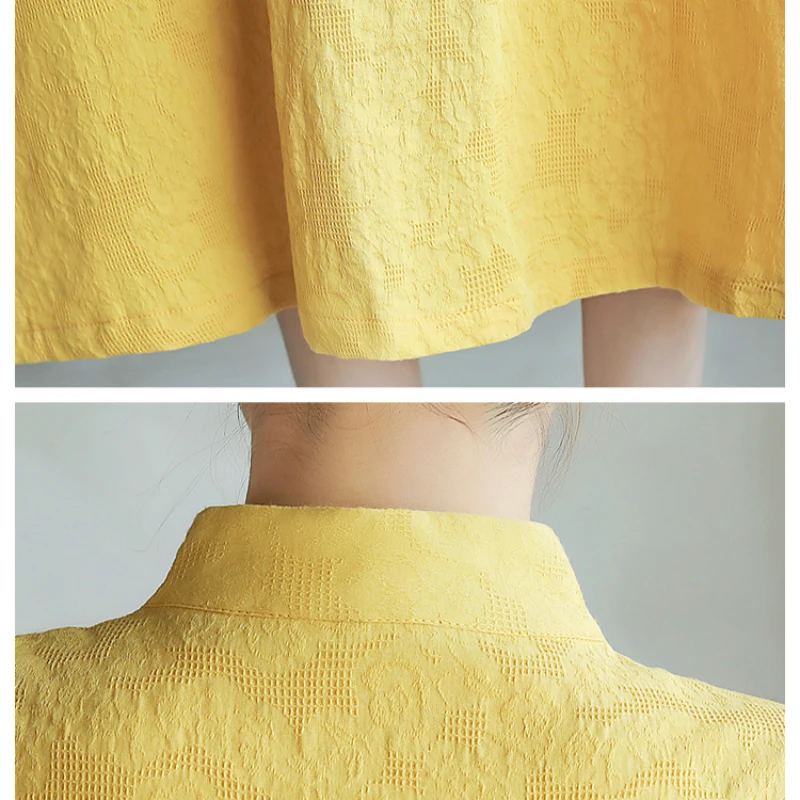 

Casual Cotton Linen Dress Women Vintage Half Sleeve Embroidery Party Dress Summer Elegant Ladies Plus Size Dress Vestidos