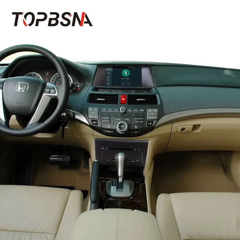 Автомобильный DVD-плеер TOPBSNA Android 10 для Honda Accord 08 2008-2015 GPS-навигатор 1 Din автомобильный