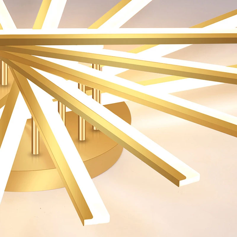 

Modern LED Ceiling Lights Fixture For Living Room Home Art Deco Restaurant Office Gold Lamp With Remote Bedroom Lustre
