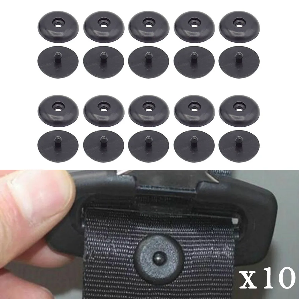 

10 Pairs Car Seat Belt Button Clip 20pcs Button Holder Stud Universal Clip