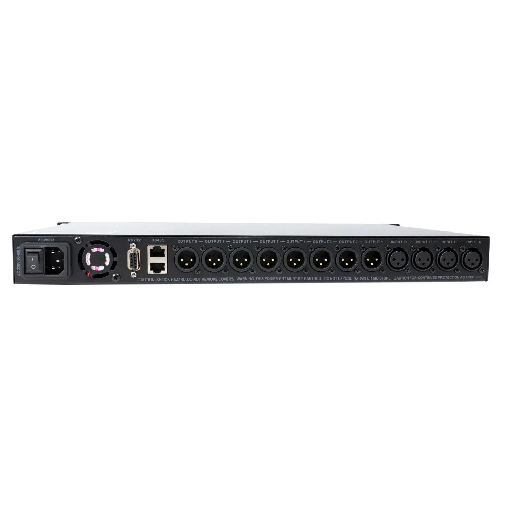 Leicozic DANT4.8 dsp аудио процессор 4in8out громкоговоритель управление processador de аудио цифровые процессоры RS232, RS485 AC220V