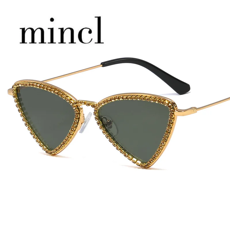 Квадратные Солнцезащитные очки со стразами 2019 модные половинки женские