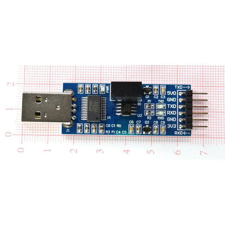 USB для последовательного порта Золотой TTL UART модуля FT232RL с изоляцией напряжения