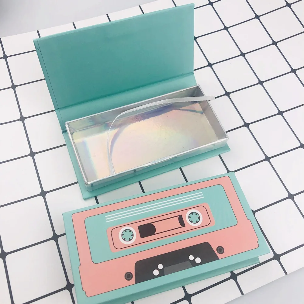 Оптовая продажа упаковка для ресниц из норки чехол с лотком принтом в виде