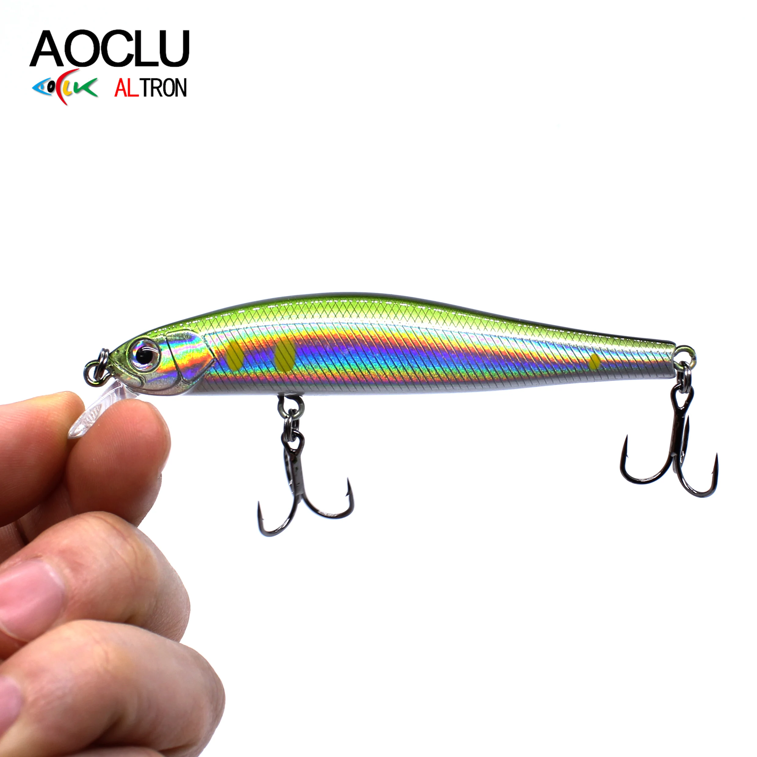 AOCLU Jerkbait Wobblers 9cm 11g Depth 1m Hard Bait Minnow Fishing Lures Floating Weight Transfer System for Long Casting Tackle
