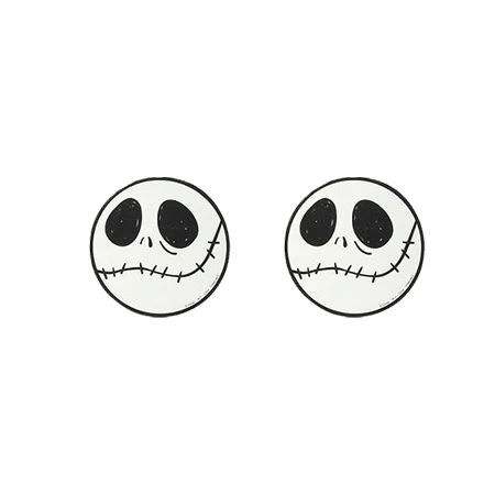 7 Новинка, серьги "Кошмар перед Рождеством", сережки Sally And Jack, серебряные эпоксидные сережки, акриловые сережки - Окраска металла: 7
