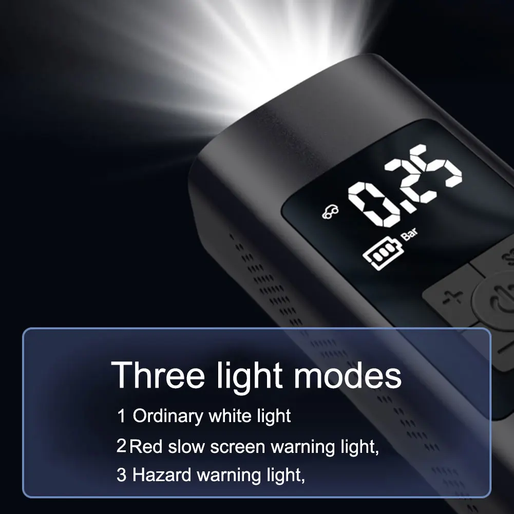 Компрессор воздушный для шин компактный портативный компрессор с манометром