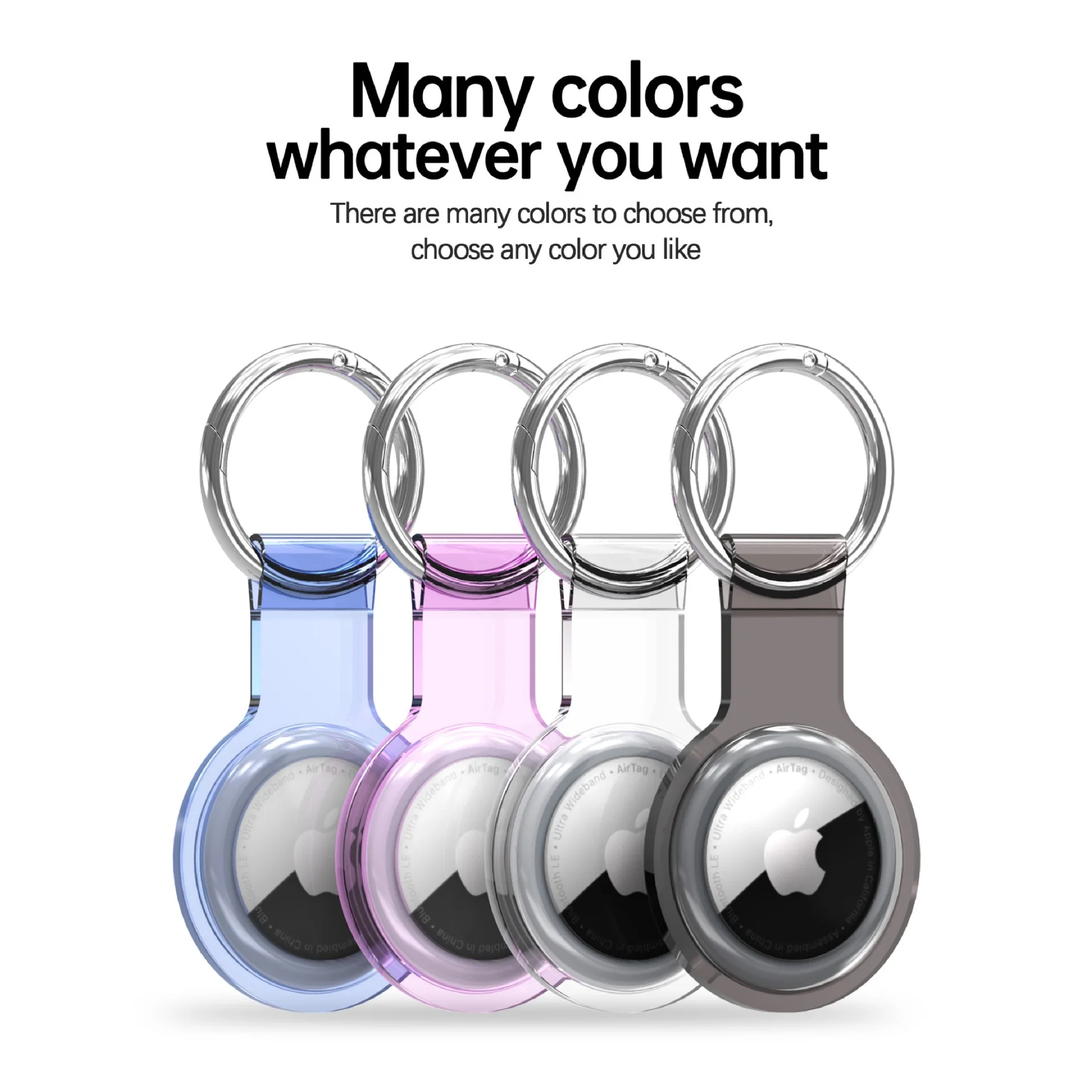 

Waterproof Keychain For-Apple Airtag-Case TPU Hang Buckle Protective Sleeve Airtags Dog Anti Lost Tracker Wallet