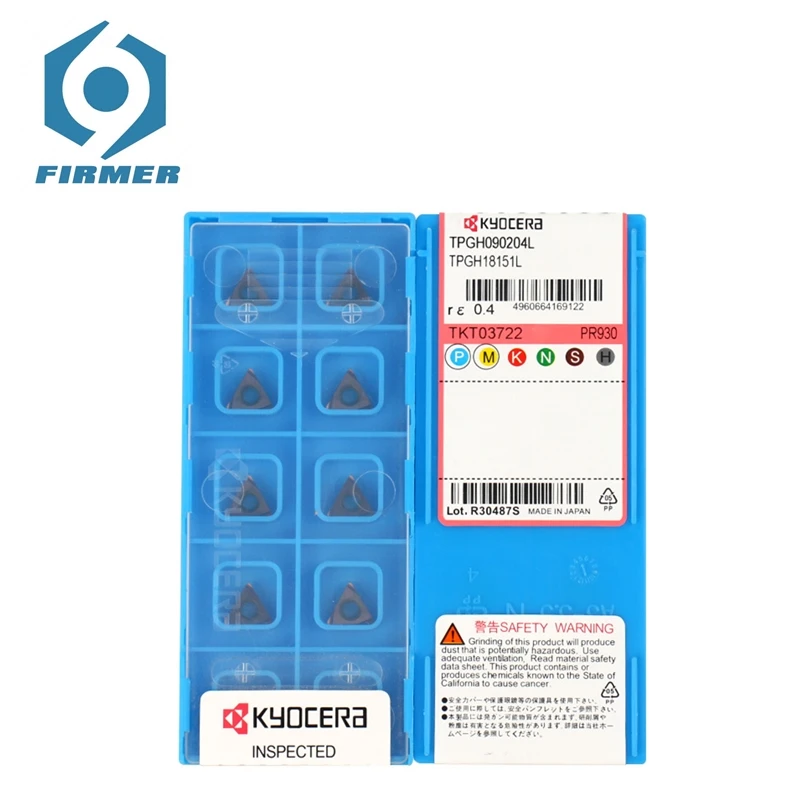 Оригинальные твердосплавные пластины Kyocera 10 шт. TPGH090204L/110304/080204 PR930 резак для