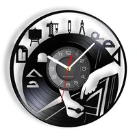 architecture icons vinyl record wall clock architect room decor vinyl disk crafts clock wall watch architectural home art decor