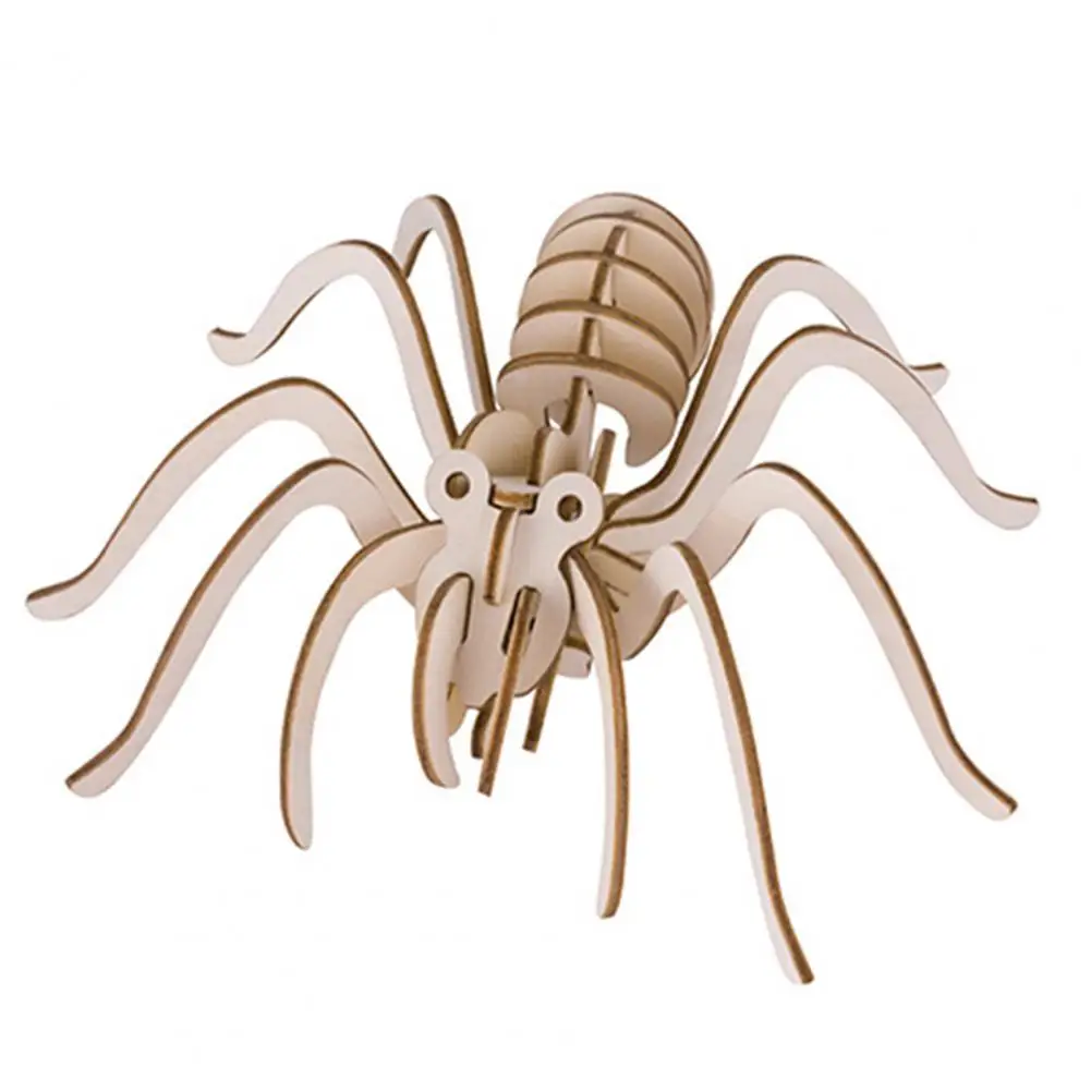 

Insects Assembled Puzzle DIY Handmade Educational Toys Wooden Manual Insects 3D Puzzle for Kids