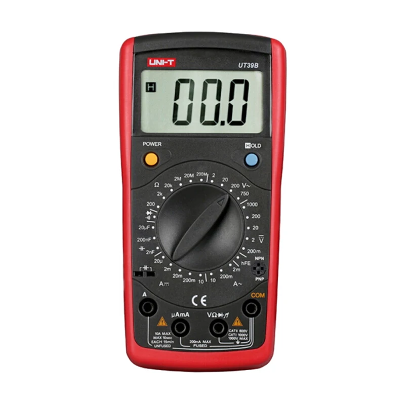 Портативный мультиметр флуоресцентный цифровой тестер Вольт Ампер Ом ЖК дисплей