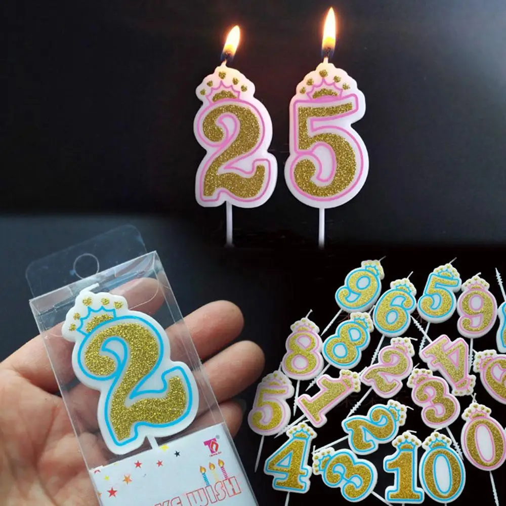 

Свечи для дня рождения с цифрами 1, 2, 3, 4, 5, 6, 7, 8, 9, 0, золотые, серебряные, детские свечи для дня рождения, товары для торвечерние, украшения, све...