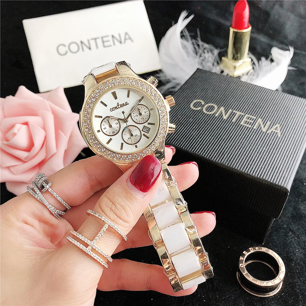 

Luxury brand Women quartz watches stainless steel female wristwatches lady clocks reloj
