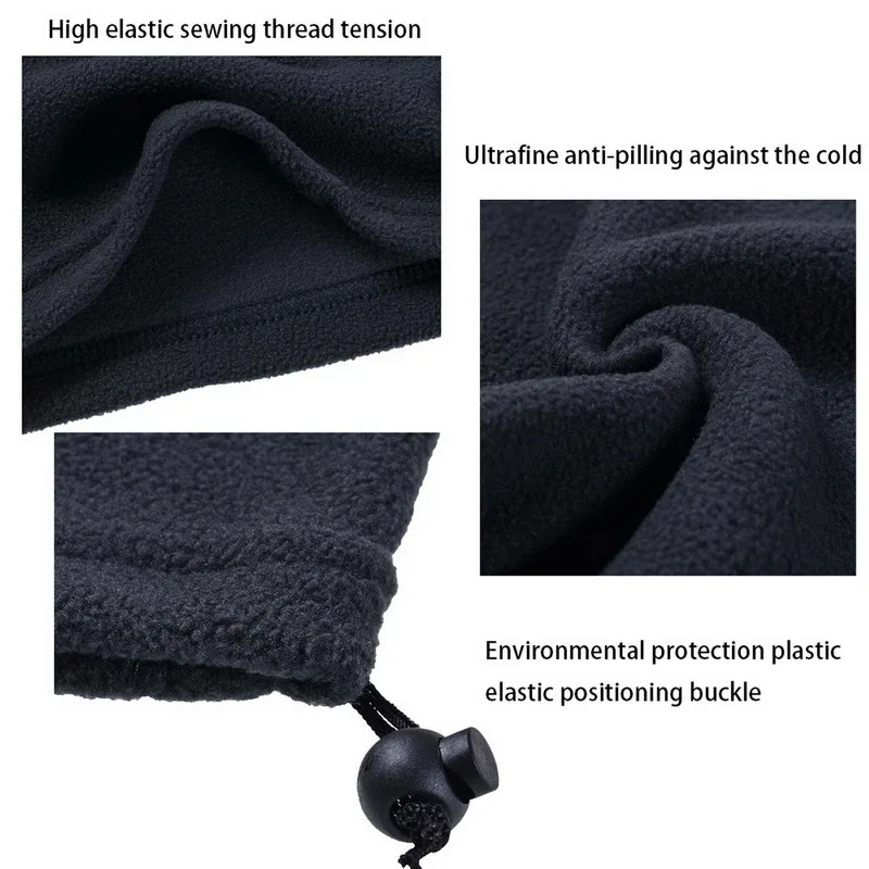 

Women Men Cycling Bandana Polar Fleece Neck Warmer Gaiter Thermal Half Mask Tube Scarf Hiking Snowboard Ski Face Cover Winter