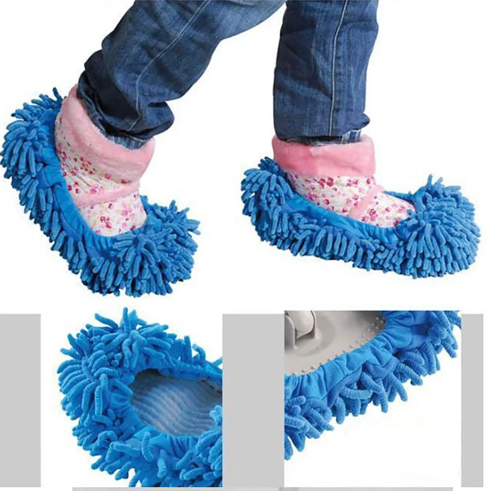 

Dust Mop Slippers 1PC Clean broom Shoes Cover Bathroom Light Purple Powerful Absorbent, Easily